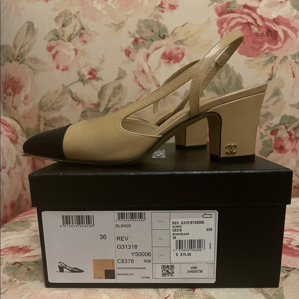 Chanel Slingbacks / Size 36 / Like New